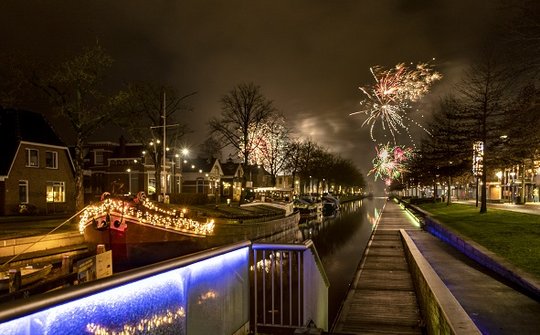 Vuurwerk vanaf Eurobrug