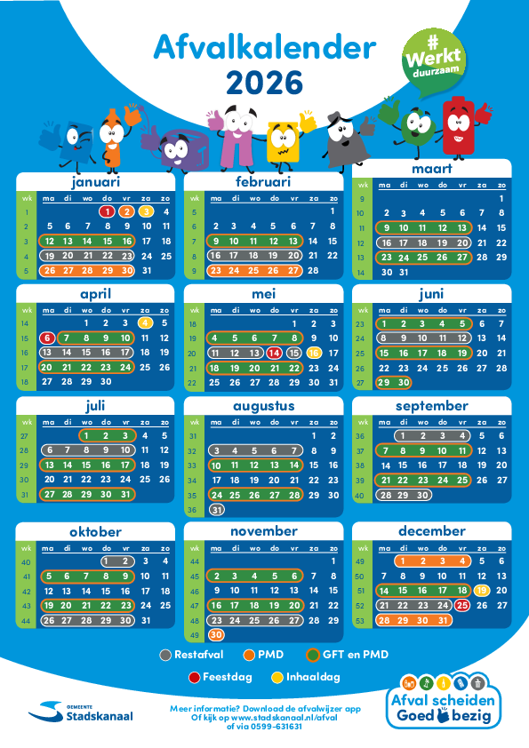 Afvalkalender 2026