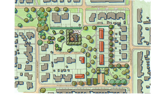 Afbeelding aangepaste voorstel woningbouwplannen LTS-park Musselkanaal
